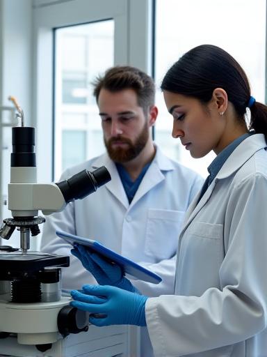 Scientists in a high-tech Canadian biotech lab